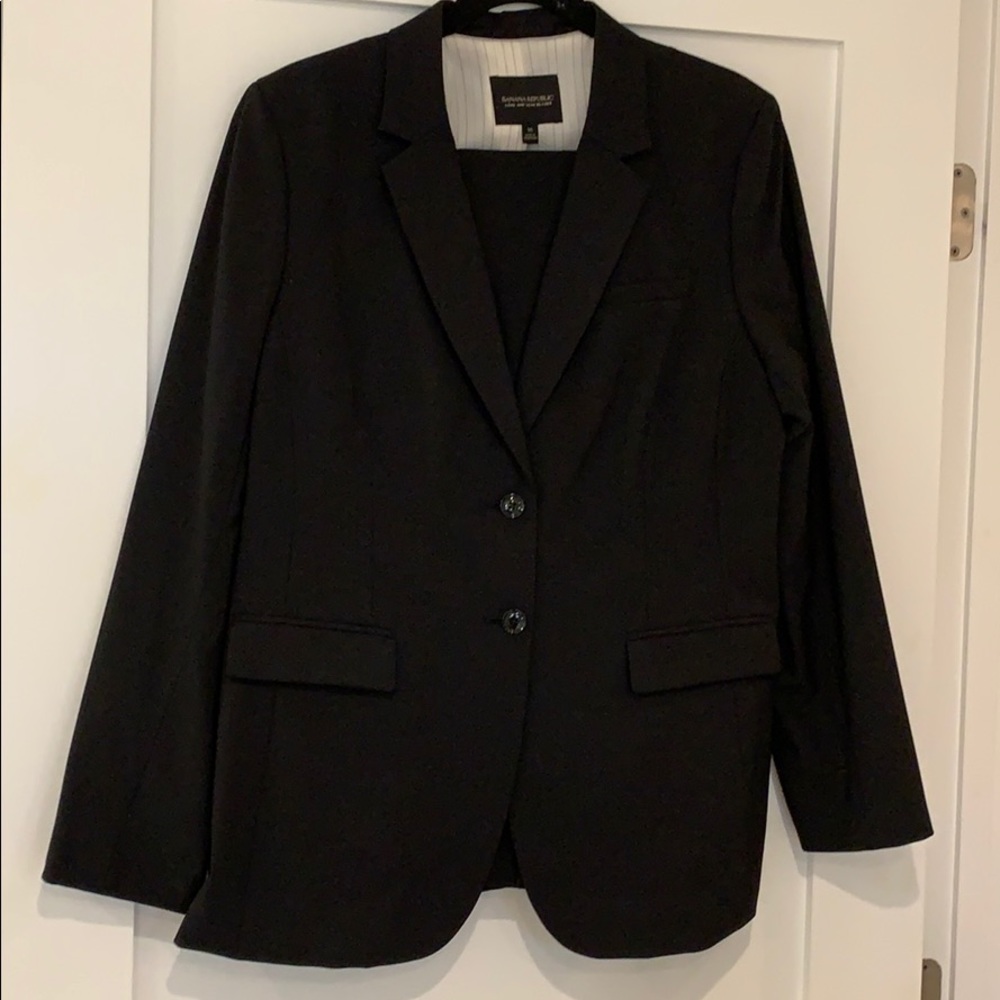 Black banana republic suit